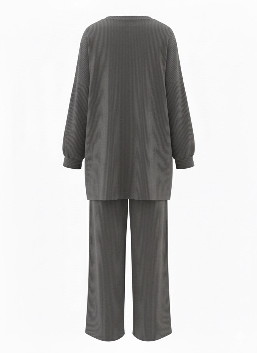 Conjunto pana largo gris A48