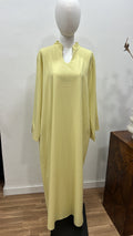 Vestido basico amarillo 1007