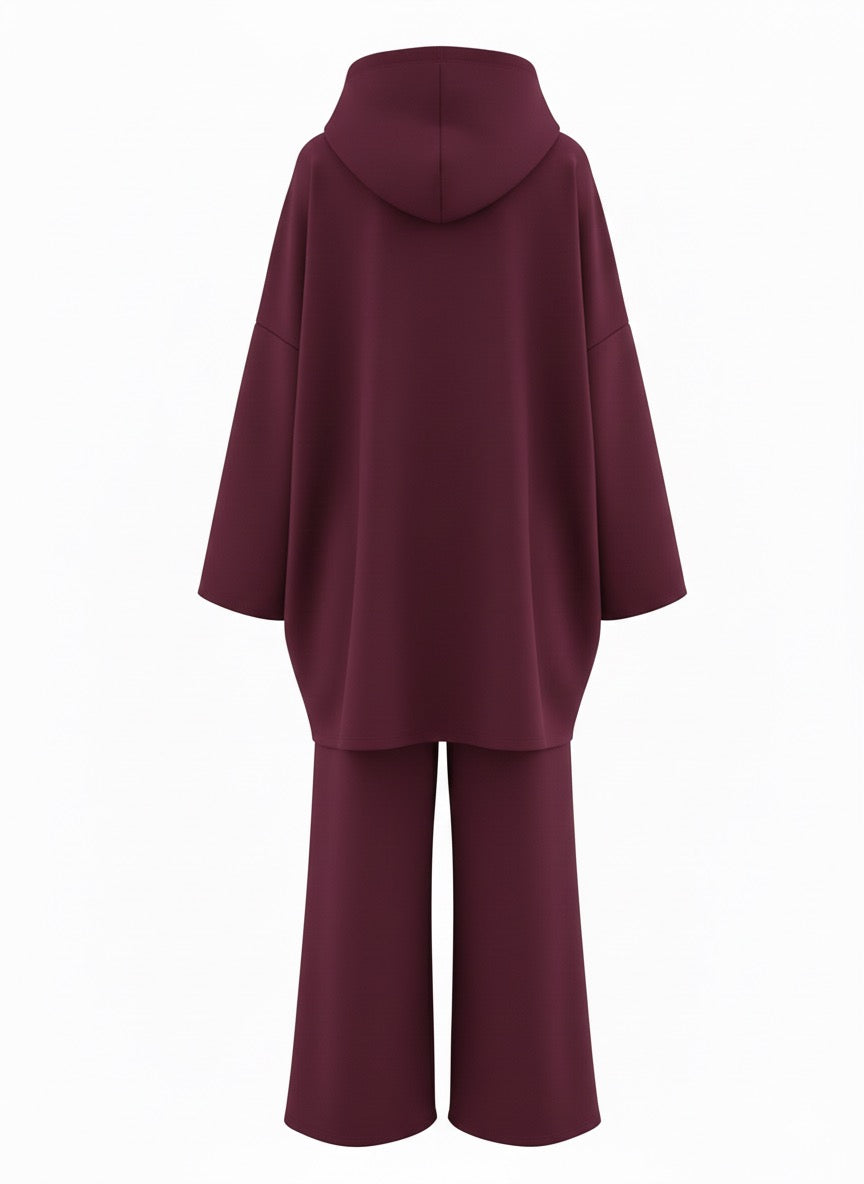 Conjunto chandal granate A42