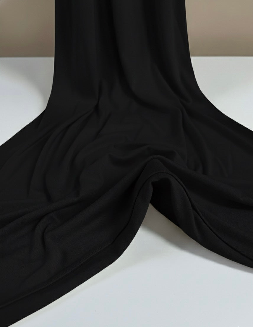 Hijab negro premium jersey
