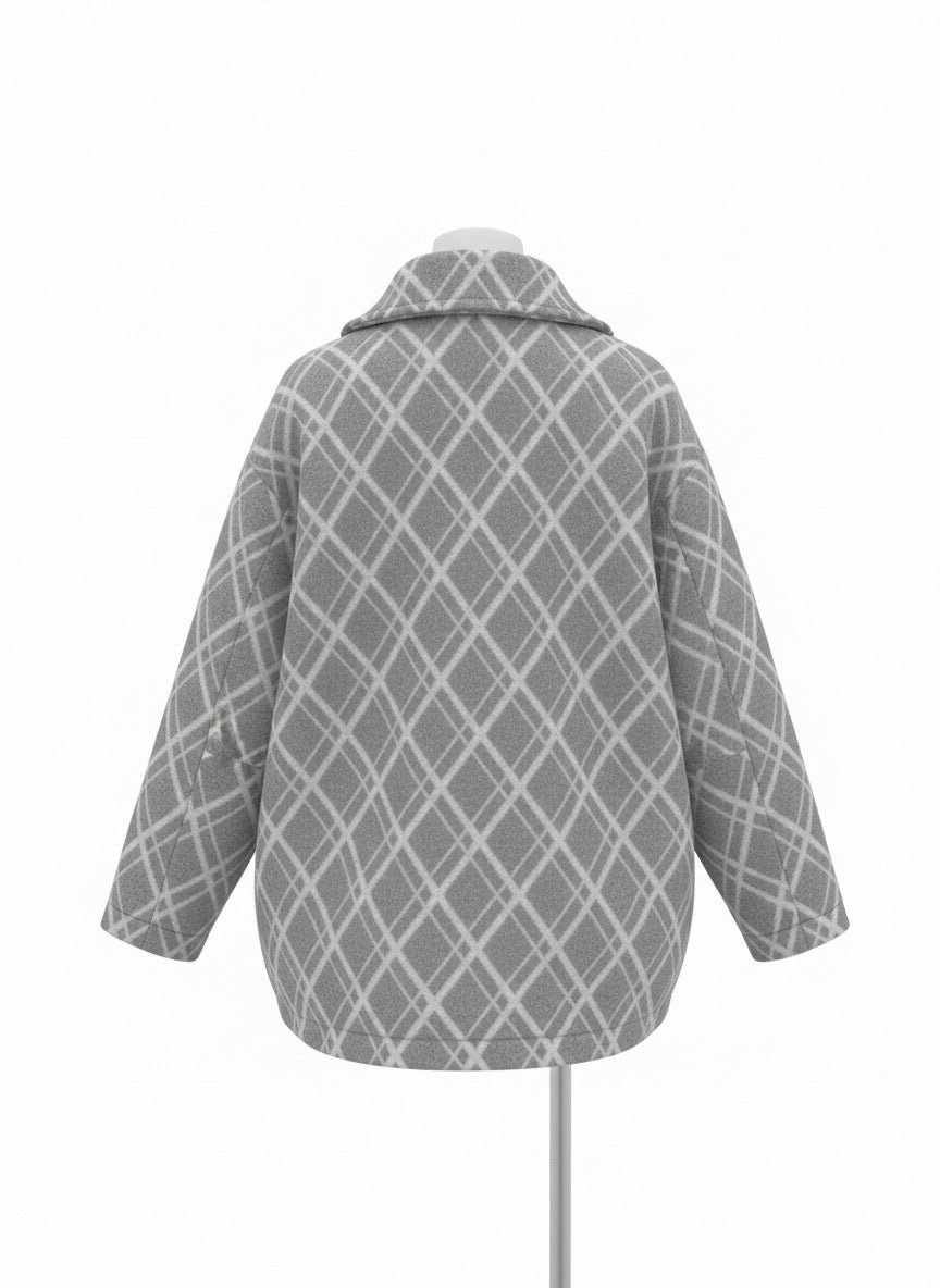 Chaqueta gris cuadros A62