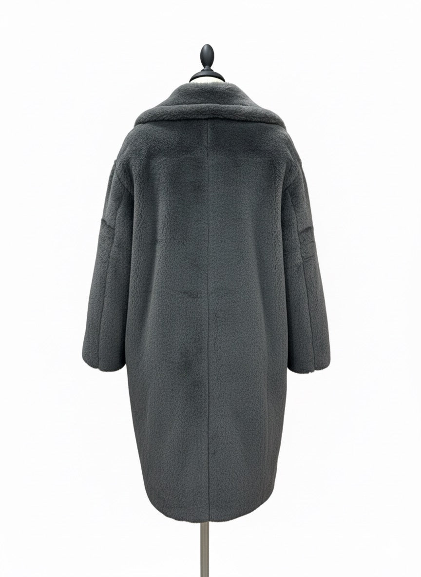 Abrigo pelo gris A65