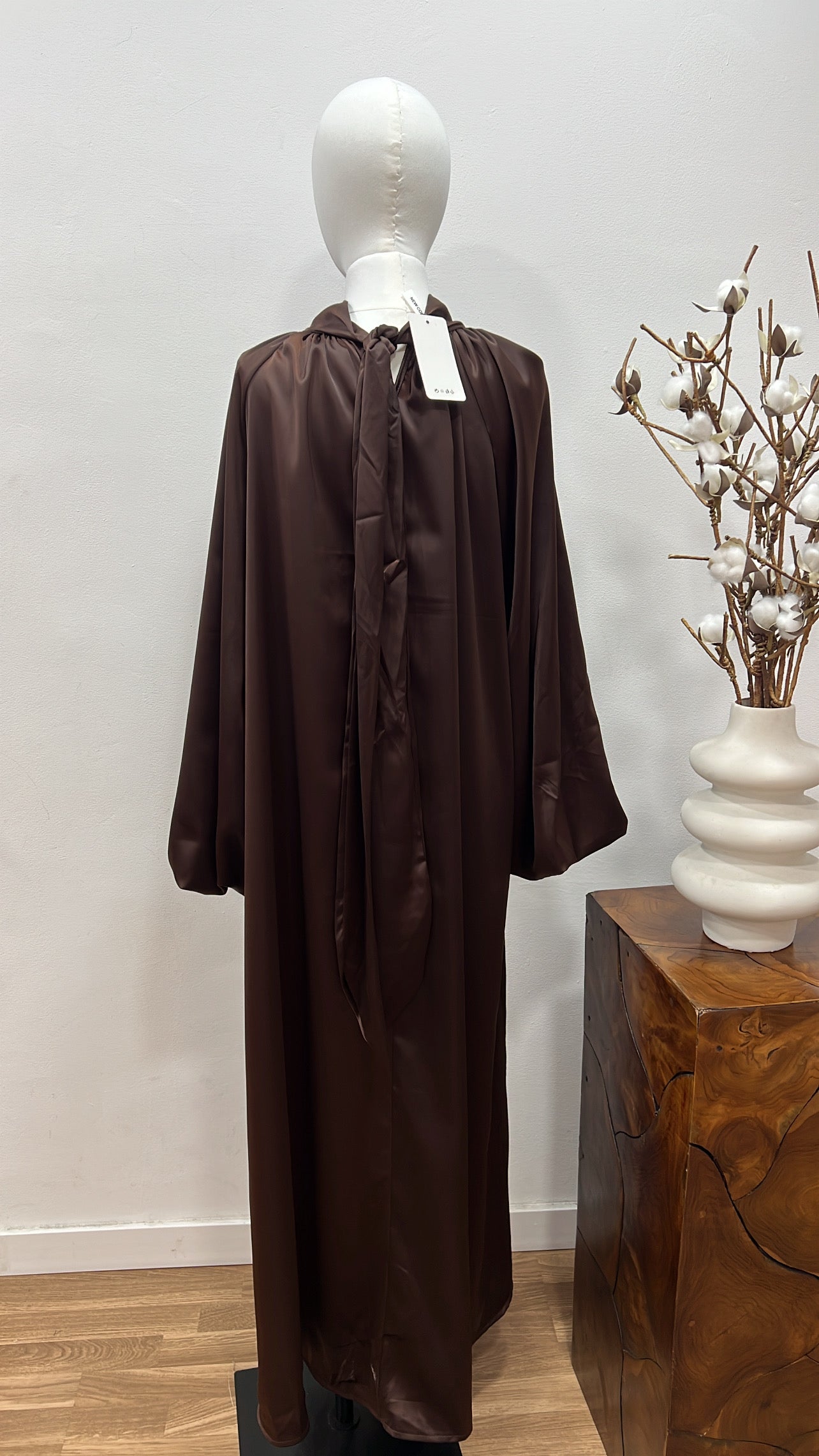 Vestido verano marron 1003