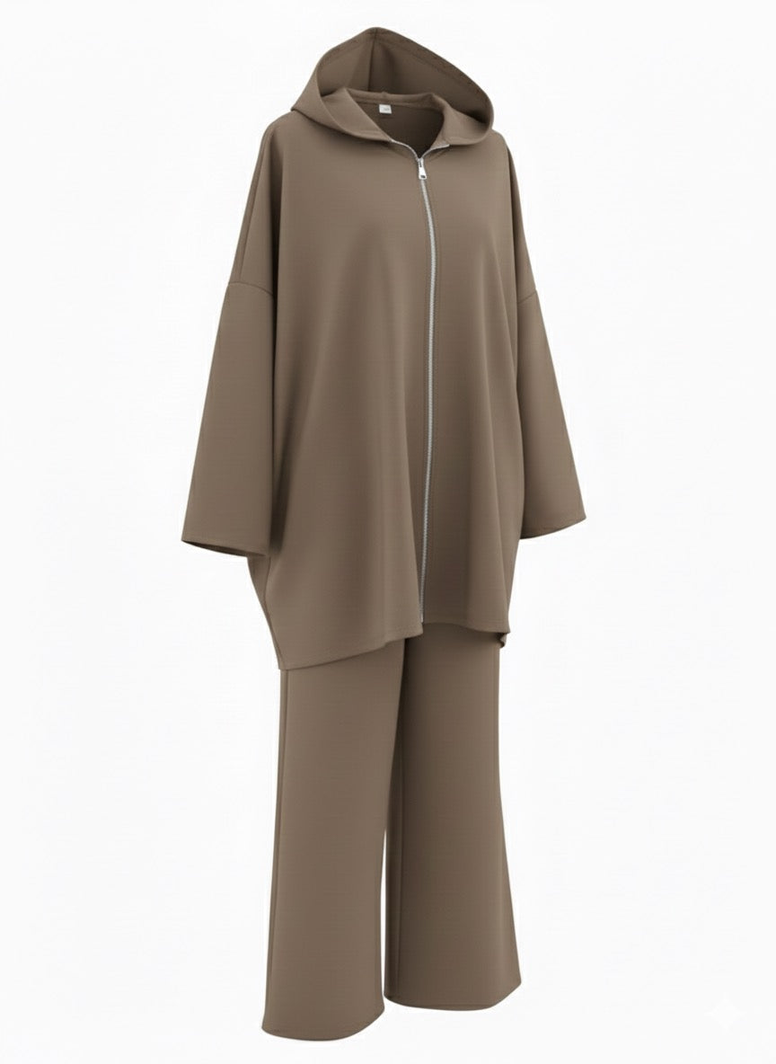 Conjunto cremallera taupe A44