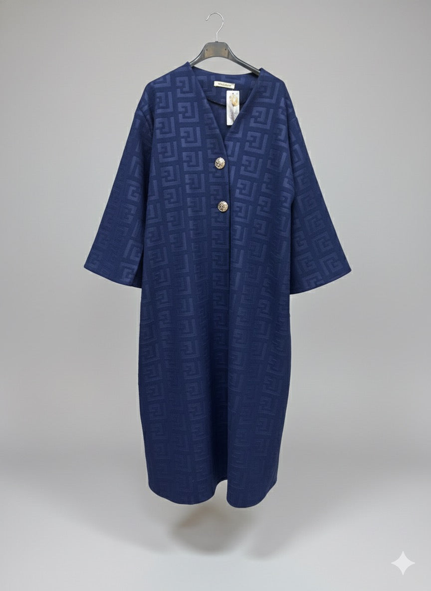 Abrigo azul botones A84