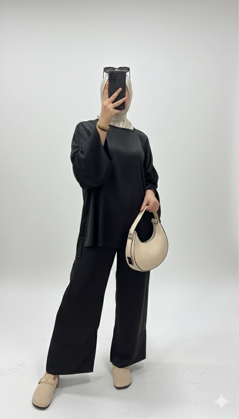 conjunto saten black A16