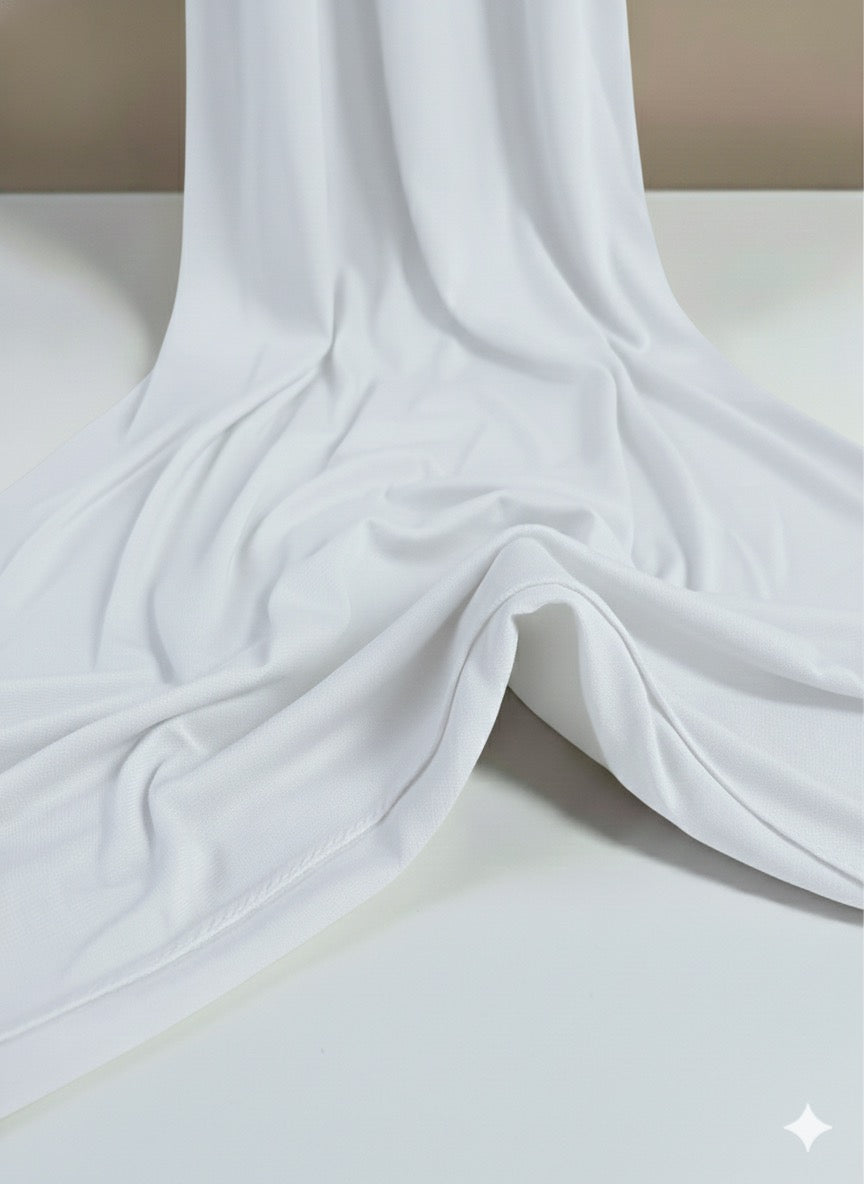 hijab premium jersey BLANCO