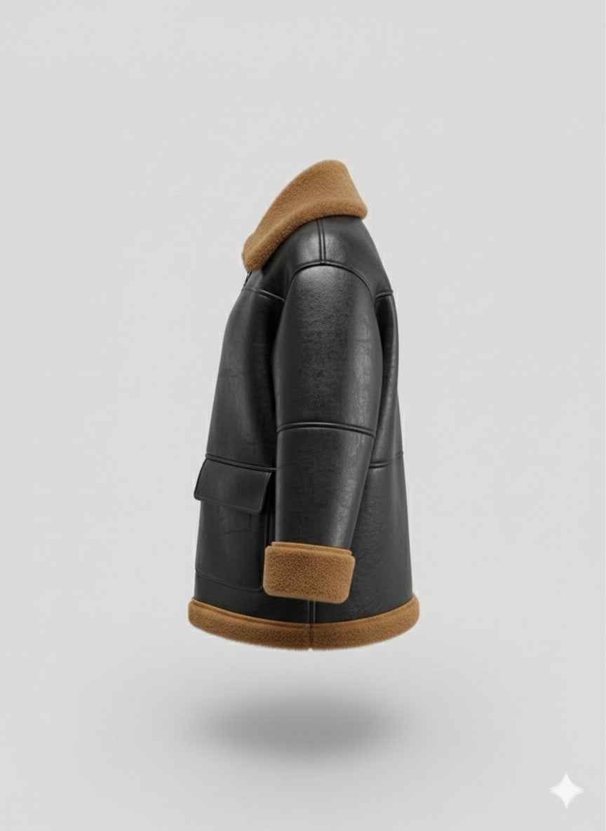 chaqueta cuero forrada de pelo