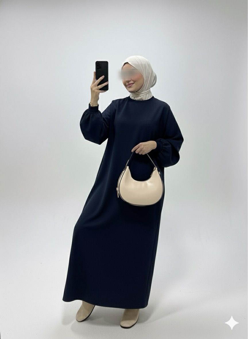 Vestido sudadera azul A34